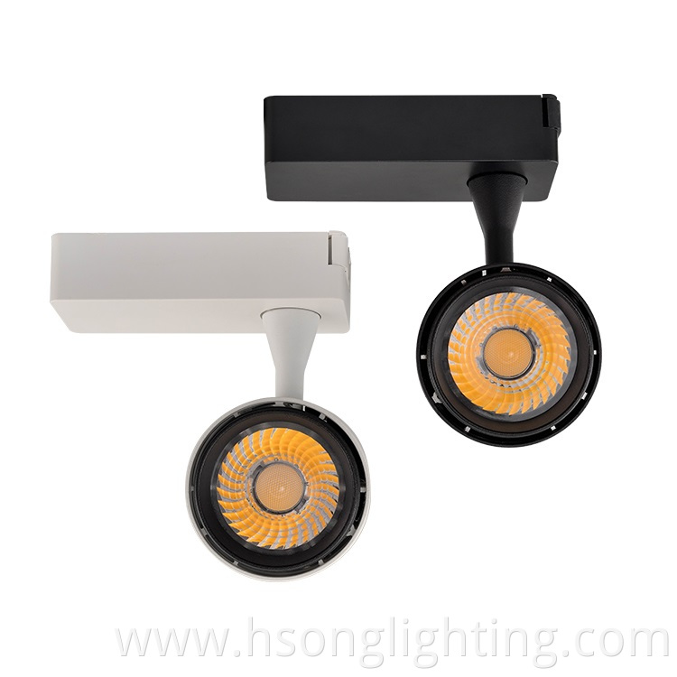 Modern design led cob magentic track lighting anti glare 3/4 wire track light 18W CRI90 for Residential